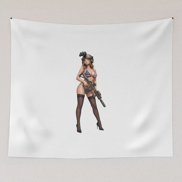 Item preview, American Gun Girl by RAWLIFEGRAPHIC designed and sold by RAWLIFEGRAPHIC.