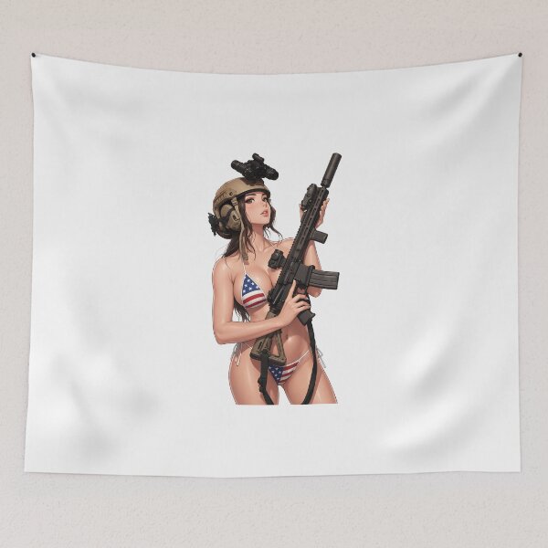 Item preview, American Gun Girl by RAWLIFEGRAPHIC designed and sold by RAWLIFEGRAPHIC.