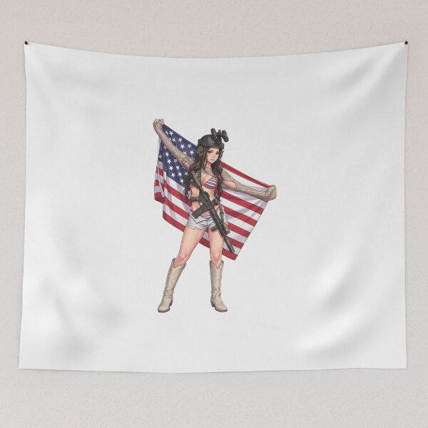 Item preview, American Gun Girl by RAWLIFEGRAPHIC designed and sold by RAWLIFEGRAPHIC.