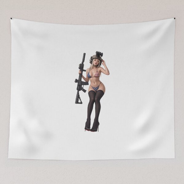 Item preview, American Gun Girl by RAWLIFEGRAPHIC designed and sold by RAWLIFEGRAPHIC.