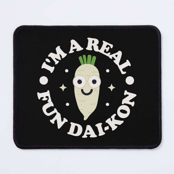 Item preview, I'm A Real Fun Dai-kon - Cute Vegetable Lover Daikon Pun designed and sold by TomThornton.