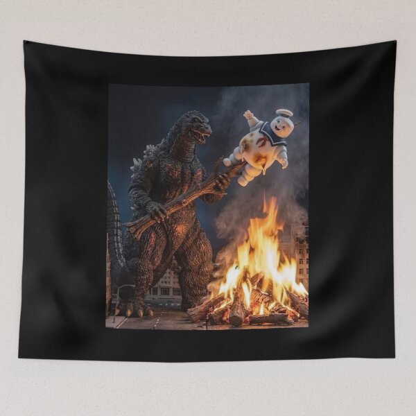 Item preview, Gojira Minus Zero Marshmallow Man Retro Monster Vintage Fan Art designed and sold by BryantDylanLove.
