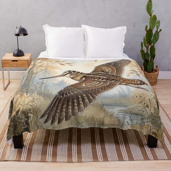 Item preview, Eurasian Woodcock in Flight, Watercolor designed and sold by TammyHunterArt.