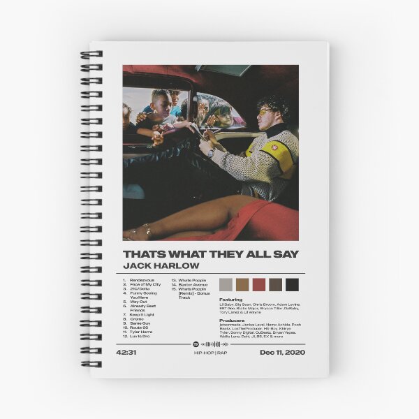 Item preview, Thats What They All Say by Jack Harlow designed and sold by FourthWall Prints.