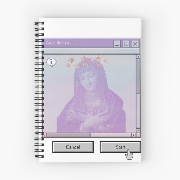 Item preview, Ave Maria" 90s Computer Pop-up Art designed and sold by The Lady Goblin's Goods.