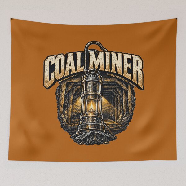 Item preview, Vintage Coal Miner Mining Heritage Lantern | Coal Mining Worker Design designed and sold by WarriorVision.