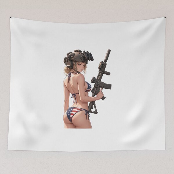 Item preview, American Gun Girl by RAWLIFEGRAPHIC designed and sold by RAWLIFEGRAPHIC.