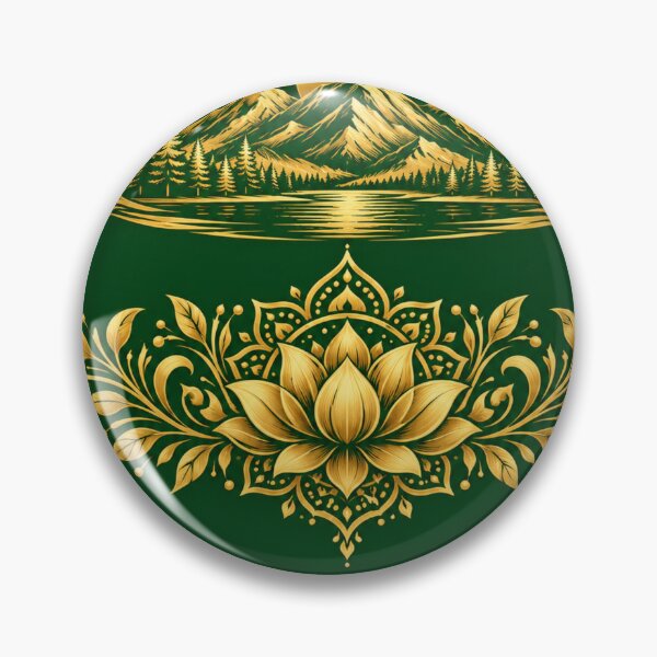 Item preview, Golden mountain lotus art designed and sold by urbanshop7.