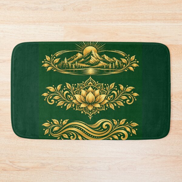 Item preview, Golden mountain lotus art designed and sold by urbanshop7.