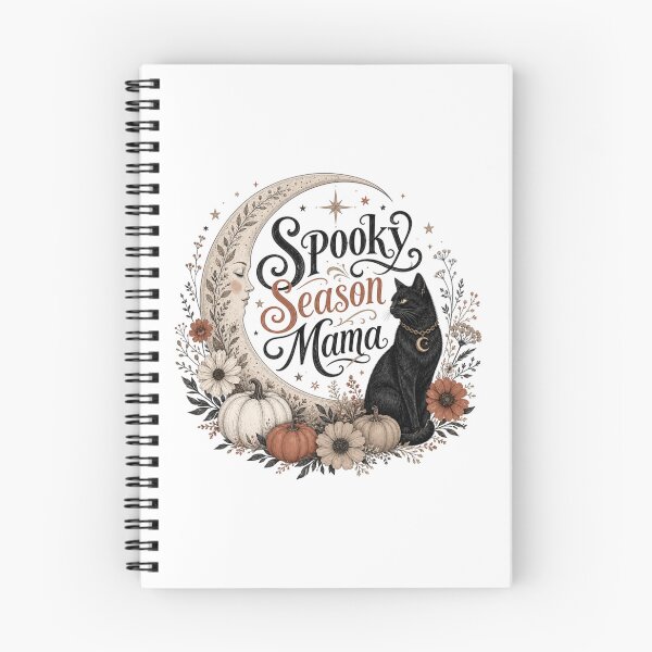Item preview, Spooky Season Mama Halloween Moon Cat designed and sold by shirt-hard-top1.
