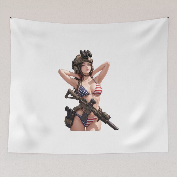 Item preview, American Gun Girl by RAWLIFEGRAPHIC designed and sold by RAWLIFEGRAPHIC.