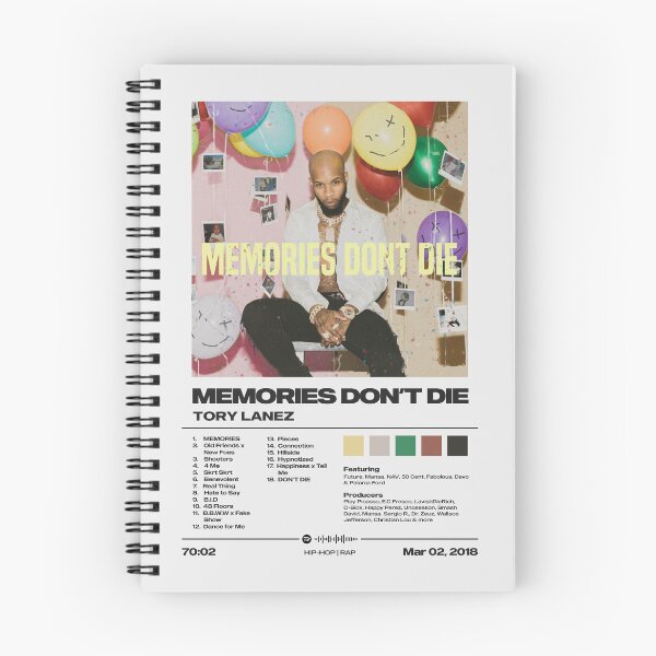Item preview, Memories Don't Die by Tory Lanez - Tracklist Art designed and sold by FourthWall Prints.