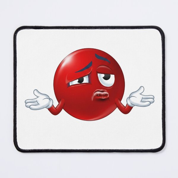 Item preview, Red Face Emoji Shrugging In Doubt designed and sold by Tom-Riley.