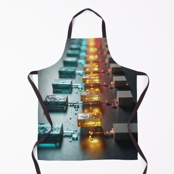 Item preview, Futuristic Glowing Microchip Glass Circuit Abstract Art designed and sold by profustock.
