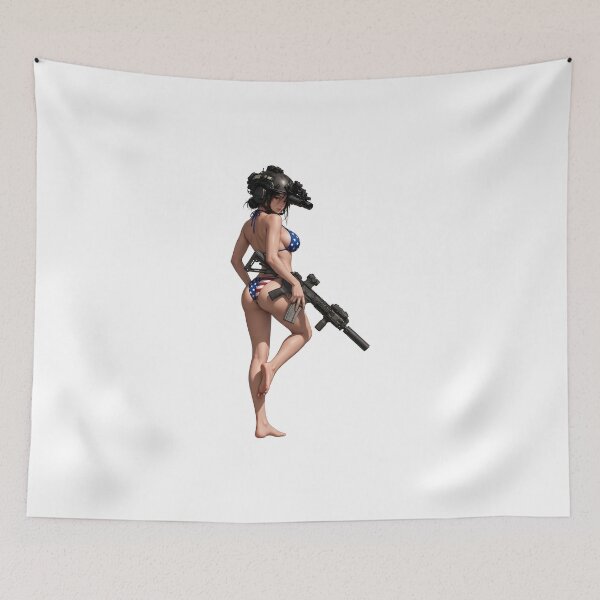 Item preview, American Gun Girl by RAWLIFEGRAPHIC designed and sold by RAWLIFEGRAPHIC.