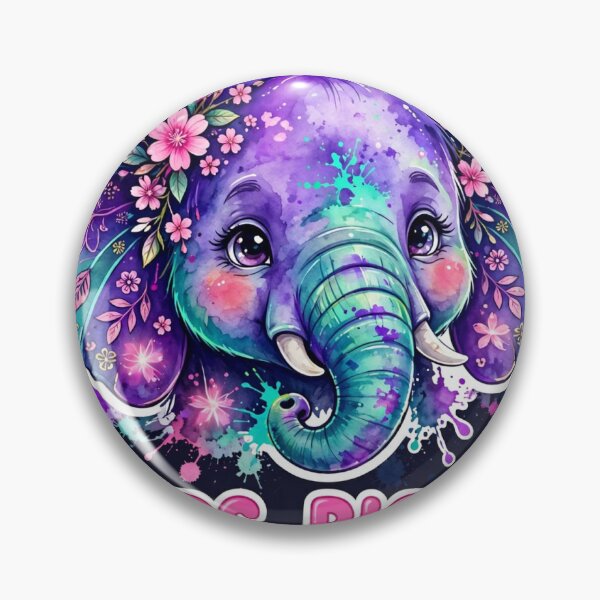Item preview, Big Ears Big Heart Funny Colorful Elephant Sticker designed and sold by MojoHill.