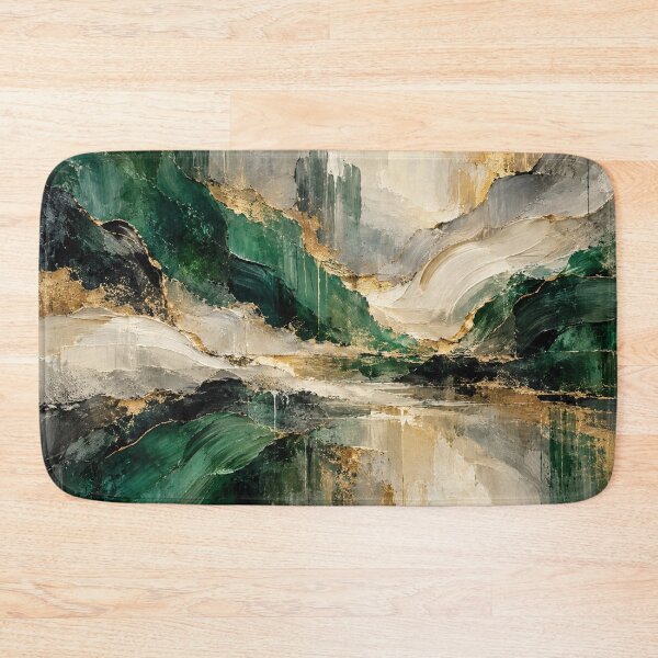 Item preview, Emerald Green and Gold Luxury Abstract Art designed and sold by GSizzle1.
