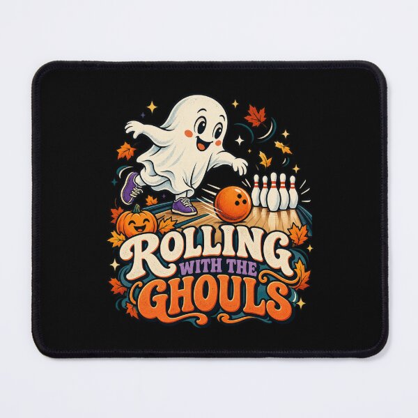 Item preview, Rolling With The Ghouls - Halloween Bowling Ghost designed and sold by Good Mood Foundry.