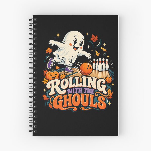 Item preview, Rolling With The Ghouls - Halloween Bowling Ghost designed and sold by Good Mood Foundry.