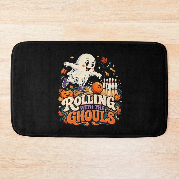 Item preview, Rolling With The Ghouls - Halloween Bowling Ghost designed and sold by Good Mood Foundry.