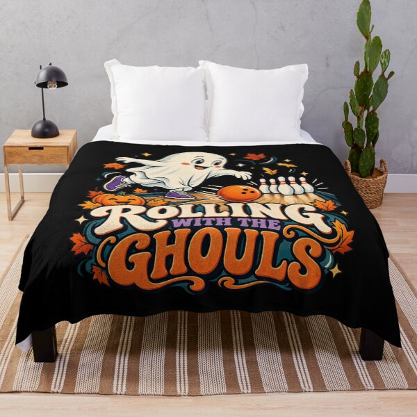 Item preview, Rolling With The Ghouls - Halloween Bowling Ghost designed and sold by Good Mood Foundry.