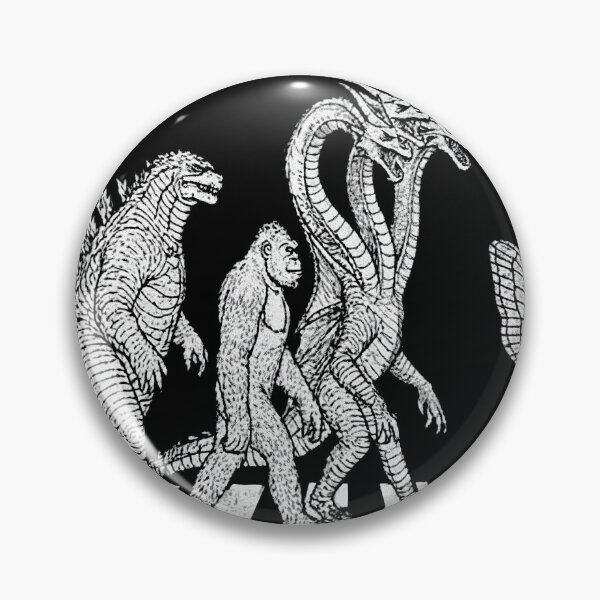 Item preview, Gojira Minus Zero Funny Monsters Fan Art Kong Ghidorah designed and sold by BryantDylanLove.