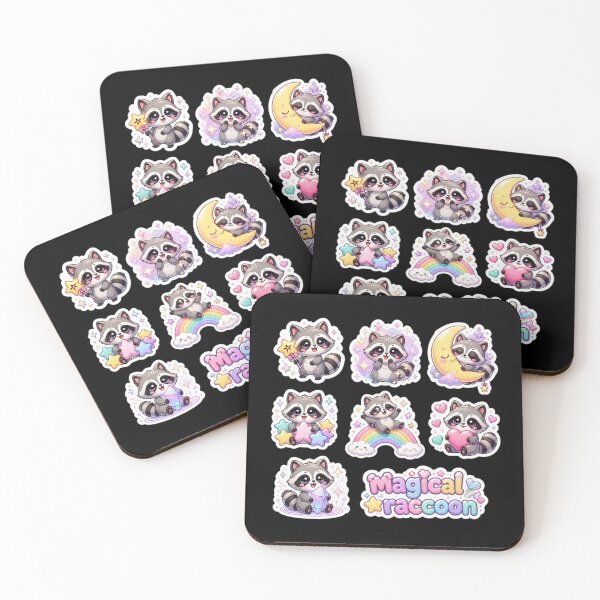 Item preview, Magical Celestial Raccoon Pack designed and sold by creativerooney.