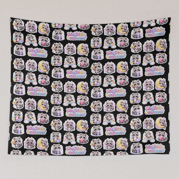Item preview, Magical Celestial Raccoon Pack designed and sold by creativerooney.