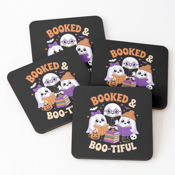 Item preview, Booked And Boo-tiful – Cute Reading Ghost Book Club Art designed and sold by jkrphoto.