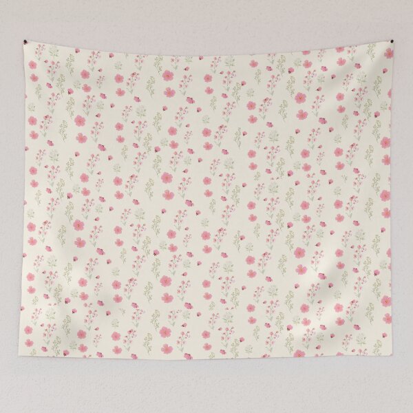 Item preview, Pink Wildflower Pattern for Everyday Style - home decor, office decor, phone case design, stickers, hats, tote bags, backpacks, duffel bags designed and sold by ArtwithRabbit.