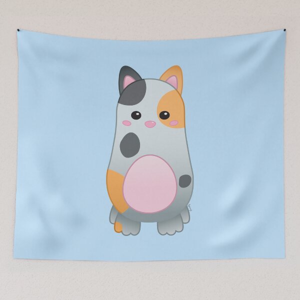 Item preview, Cute Pastel Baby Calico Cat - Kawaii Chibi illustration designed and sold by Agamaji.