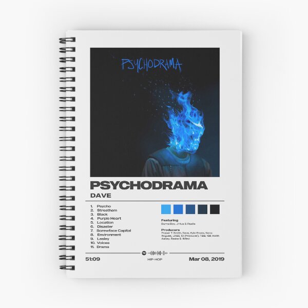 Item preview, Psychodrama by Dave - Minimalist Tracklist Art designed and sold by FourthWall Prints.
