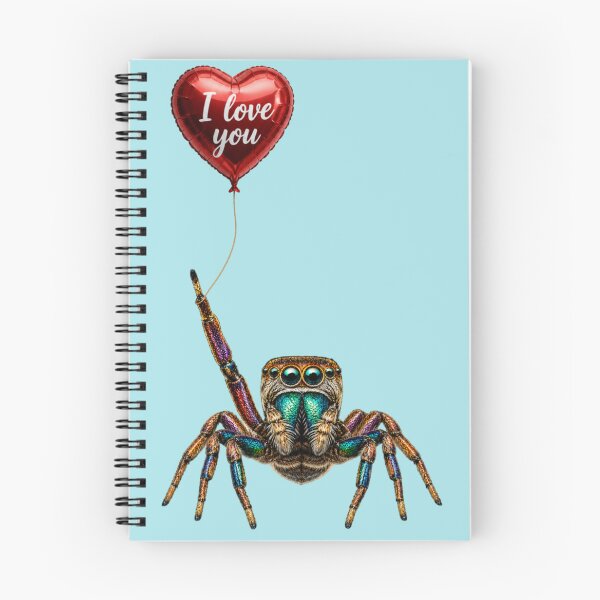 Item preview, Jumping Spider With Heart Balloon designed and sold by cbfineart.