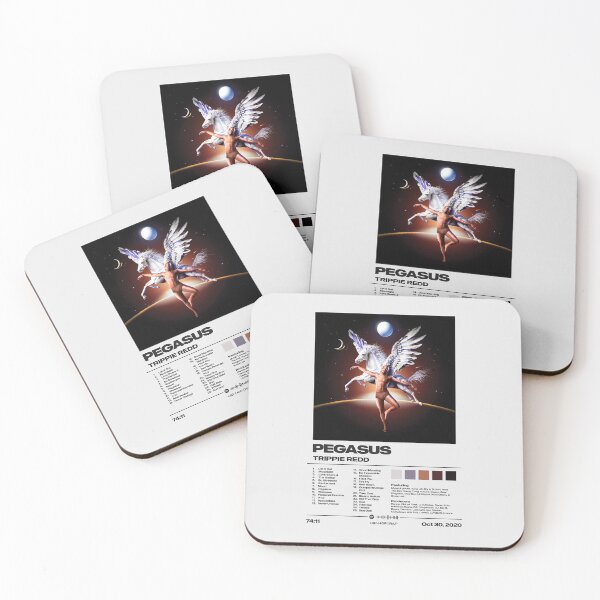 Item preview, Pegasus by Trippie Redd - Minimalist Tracklist Art designed and sold by FourthWall Prints.