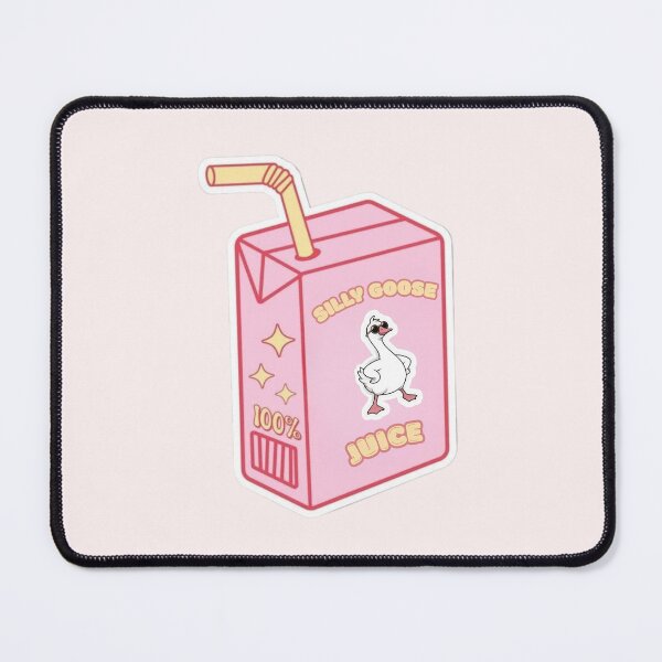 Item preview, Silly Goose Juice Box Sticker – Cute Kawaii Pink Juice Carton with Goose in Sunglasses designed and sold by Ayiita.