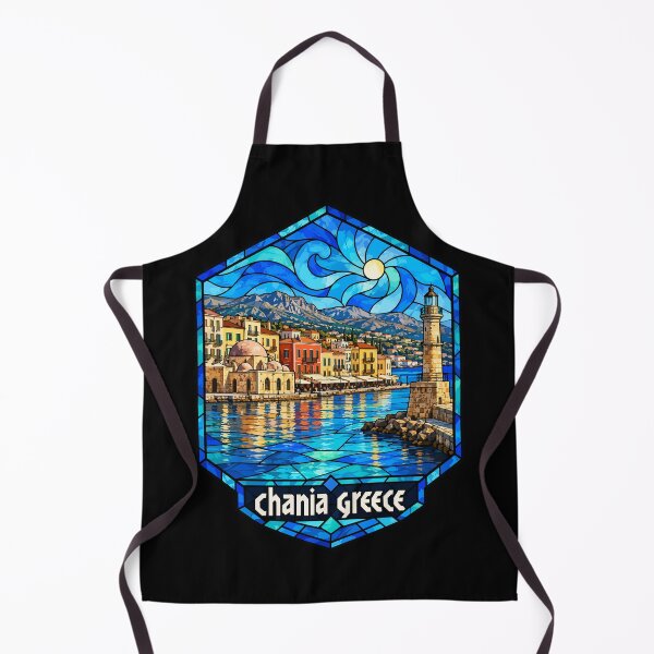 Item preview, Chania Crete Greece Travel Stained Glass designed and sold by TomFrontierArt.