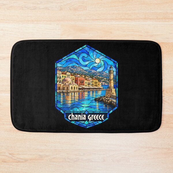 Item preview, Chania Crete Greece Travel Stained Glass designed and sold by TomFrontierArt.