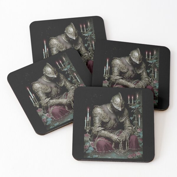 Item preview, Chained Knight  Dark Romantic Medieval Fantasy Art designed and sold by TeamDzShirt.