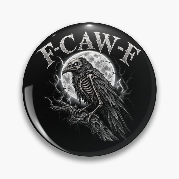 Item preview, F-CAW-F Gothic Skeleton Raven Full Moon Dark designed and sold by will freed18.