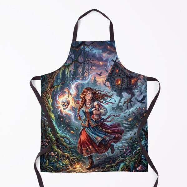 Item preview, Vasilisa the Beautiful near Baba Yaga Hut - Slavic Mythology designed and sold by Lucid Dream Pixel.