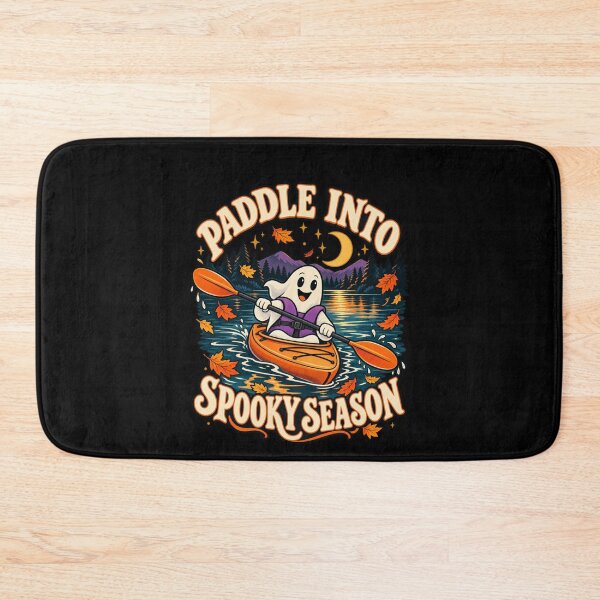 Item preview, Paddle Into Spooky Season - Halloween Kayaking Ghost designed and sold by Good Mood Foundry.