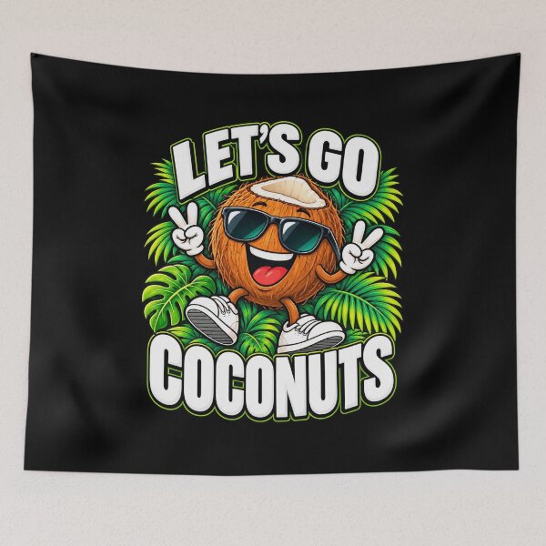 Item preview, Cool Coconut Art for Men Women Kids Toddler Coconut Lovers T-Shirt designed and sold by Trendably.