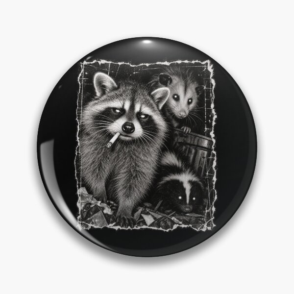 Item preview, Trash Panda Night Crew Raccoon Opossum Skunk Vintage Gothic designed and sold by will freed18.