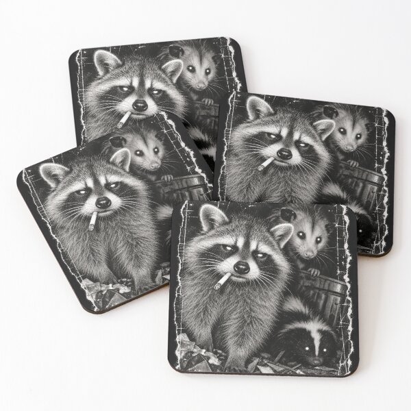 Item preview, Trash Panda Night Crew Raccoon Opossum Skunk Vintage Gothic designed and sold by will freed18.