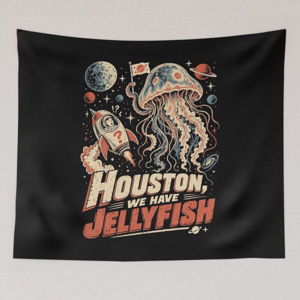 Item preview, Houston, We Have Jellyfish designed and sold by SignumShop.