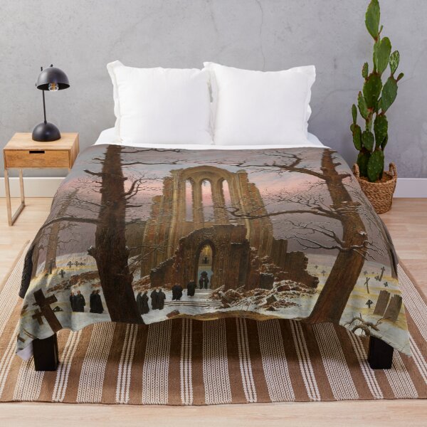 Item preview, Caspar David Friedrich. Monastery cemetery in snow designed and sold by likiska.