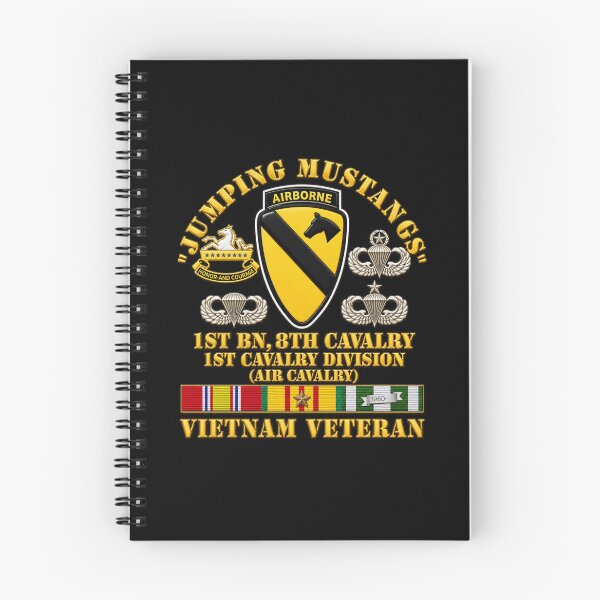 Item preview, Jumping Mustangs - 1st Bn 8th Cav 1st Cav w VN SVC - 3D - Enhanced designed and sold by Military Insignia Products.
