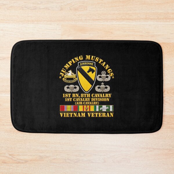 Item preview, Jumping Mustangs - 1st Bn 8th Cav 1st Cav w VN SVC - 3D - Enhanced designed and sold by Military Insignia Products.