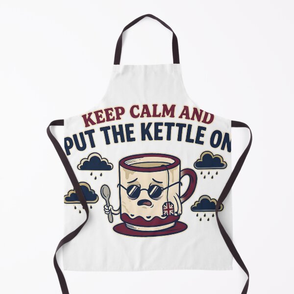 Item preview, Keep Calm And Put The Kettle On Funny British Tea Humor designed and sold by GeorgyCrafts.