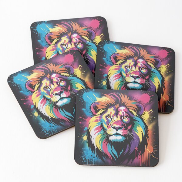 Item preview,  King of the Jungle Paint Splash Print designed and sold by Marcu Ioachim.